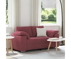 Dvivietė sofa Vyno raudona 160 cm audinys