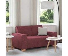Dvivietė sofa, vyno raudonumo, 160x78x84 cm, audinys