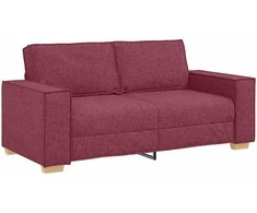 Dvivietė sofa, vyno raudonumo, 180x78x84 cm, audinys