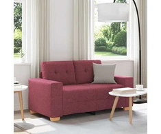 Dvivietė sofa, vyno raudonumo, 160x77x82 cm, audinys