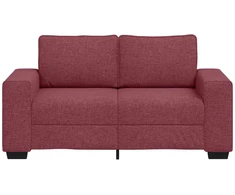 Dvivietė sofa, vyno raudonumo, 160x77x82 cm, audinys