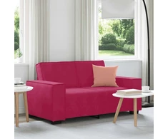 Dvivietė sofa, vyno raudonumo, 160x78x84 cm, aksominė