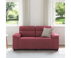 Dvivietė sofa, vyno raudonumo, 160x81x84 cm, audinys