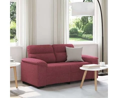 Dvivietė sofa, vyno raudonumo, 160x81x84 cm, audinys