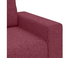 Dvivietė sofa, vyno raudonumo, 180x77x82 cm, audinys
