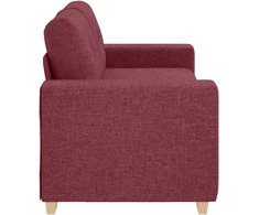 Dvivietė sofa, vyno raudonumo, 180x77x82 cm, audinys