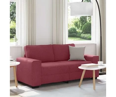 Dvivietė sofa, vyno raudonumo, 180x77x82 cm, audinys