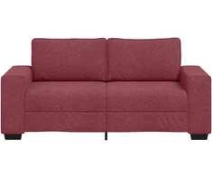 Dvivietė sofa, vyno raudonumo, 180x77x82 cm, audinys