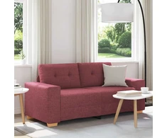 Dvivietė sofa, vyno raudonumo, 180x77x82 cm, audinys
