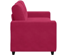 Dvivietė sofa, vyno raudonumo, 180x77x82 cm, aksominė