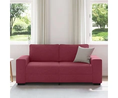 Dvivietė sofa, vyno raudonumo, 180x77x82 cm, audinys