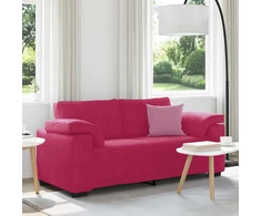 Dvivietė sofa, vyno raudonumo, 180x77x82 cm, aksominė