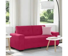 Dvivietė sofa, vyno raudonumo, 180x77x82 cm, aksominė
