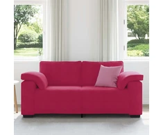 Dvivietė sofa, vyno raudonumo, 180x77x82 cm, aksominė