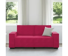 Dvivietė sofa, vyno raudonumo, 180x78x84 cm, aksominė