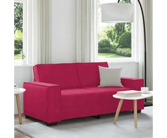 Dvivietė sofa, vyno raudonumo, 180x78x84 cm, aksominė