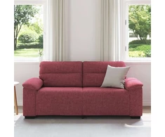 Dvivietė sofa, vyno raudonumo, 180x81x84 cm, audinys