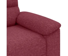 Dvivietė sofa, vyno raudonumo, 180x81x84 cm, audinys