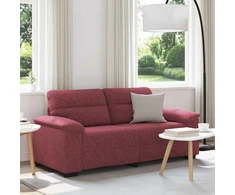 Dvivietė sofa, vyno raudonumo, 180x81x84 cm, audinys