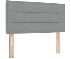 Kiemas lova su čiužiniu Šviesiai pilka 200 x 100 cm audinys