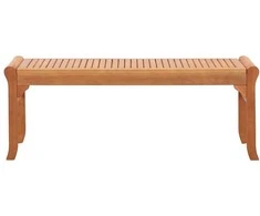 Dvivietis sodo suoliukas, 120cm, eukalipto medienos masyvas