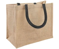 Džiuto piniginės 10 pcs Natūrali ir juoda 26 x 22 x 14 cm