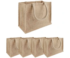 Džiuto piniginės 5 pcs Natūrali 26 x 22 x 14 cm