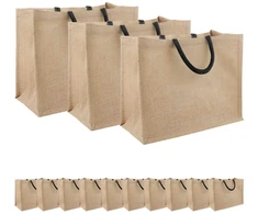 Džiuto piniginės 50 pcs Natūrali ir juoda 42 x 33 x 19 cm