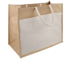 Džiuto rankinės su kišene 5 pcs 42 x 33 x 19 cm