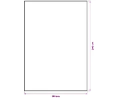 Džiuto staltiesė Natūrali 140 x 200 cm 100% Tossa Džiutas