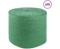 Džiuto virvė 10 pcs Žalia 100% Tossa jutas