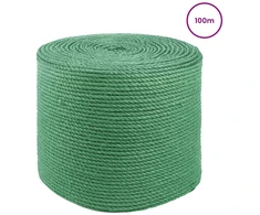 Džiuto virvė 2 pcs Žalia 100% Tossa jutas
