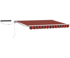 Elektrinė ištraukiama pavėsinė Oranžinė, Juoda, Balta 3,5 x 2 m