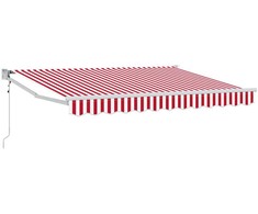 Ištraukiama markizė Raudona ir balta 2,5 x 2 m