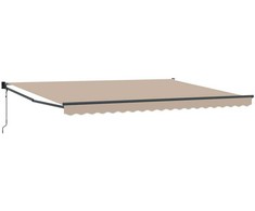 Ištraukiama markizė Smėlio 4 x 2 m Poliesteris ir Metalas