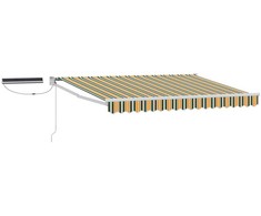 Elektrinė ištraukiama pavėsinė Žalia, Geltona, Balta 3 x 2 m