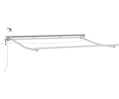 Elektrinė markizė su LED apšvietimu Baltas 3,5 x 2 m Aliuminis