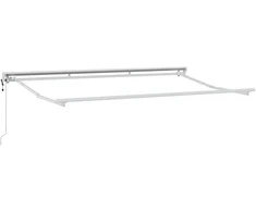 Markizės rėmas Reguliuojamas Baltas 3,5 x 2 m Plienas