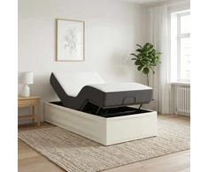 Elektrinis reguliuojamas lovos rėmas Balta 200 x 90 x 33,5 cm