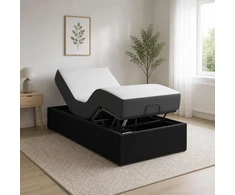 Elektrinis reguliuojamas lovos rėmas Juoda 200 x 90 x 33,5 cm