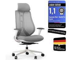 Ergonix OmniSit Pro Pilka Ergonominė Biuro kėdė 150 kg. | 5 metų garantija