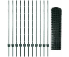 Lauko Euro tvoros su stulpu 25 x 1,2 m PVC dengtas plienas