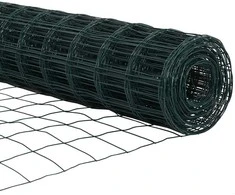 Eurų tvora su betono baze 10 x 1,2 m PVC dengtas plienas Žalia