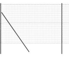 Tvora su stulpais Pilka 1,6 x 10 m Plienas ir PVC