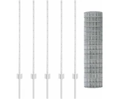 Euro tvoros su stulpu 10 x 0,6 m Galvanizuotas plienas