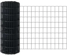 Euro tvora Pilka 0,8 x 10 m PVC padengta geležis