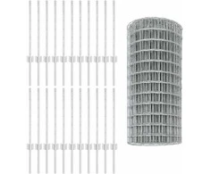 Euro tvoros su stulpu 50 x 0,6 m Galvanizuotas plienas