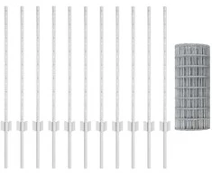 Euro tvoros su stulpu 25 x 0,8 m Galvanizuotas plienas