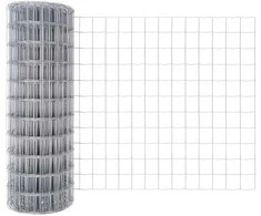 Lauko Euro tvora su smeigėmis 25 x 1 m Sidabrinė Tinklelis