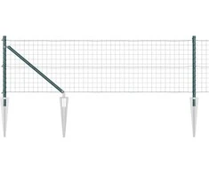 Euro tvora su smeigėmis 25 x 0,8 m PVC dengtas plienas Žalia